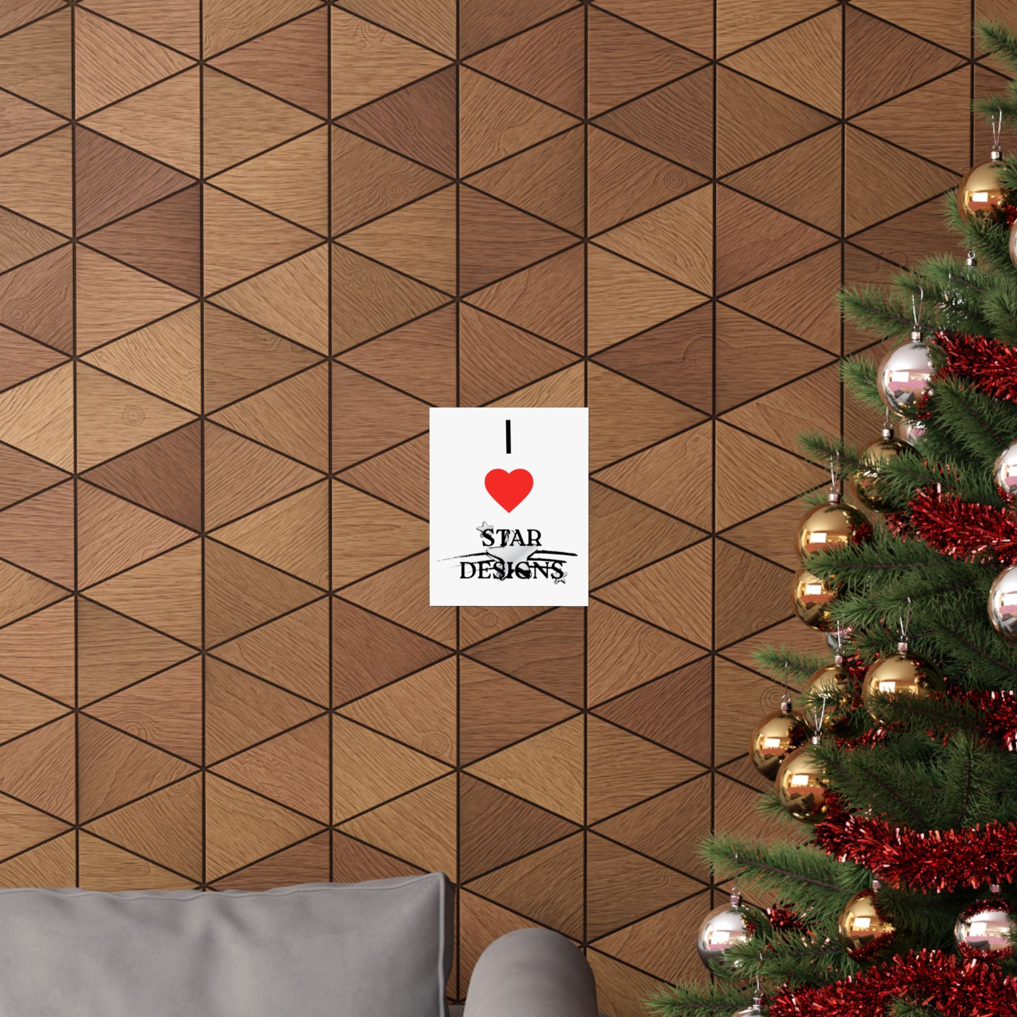 I Heart Star Designs Poster