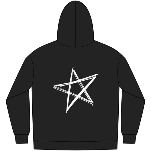 Star Designs Black Star Hoodie