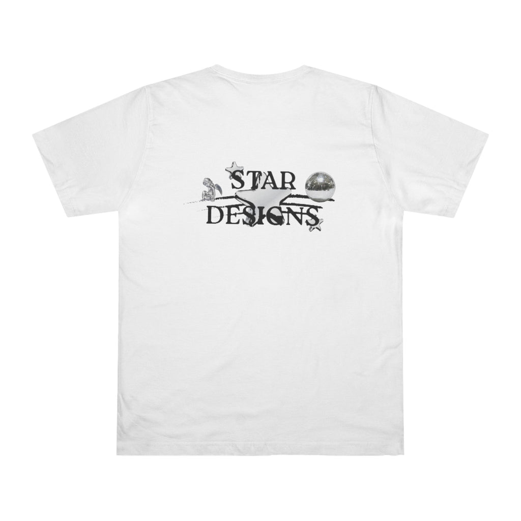 Star Designs Graphic T-Shirt — Vintage Celestial Logo Tee