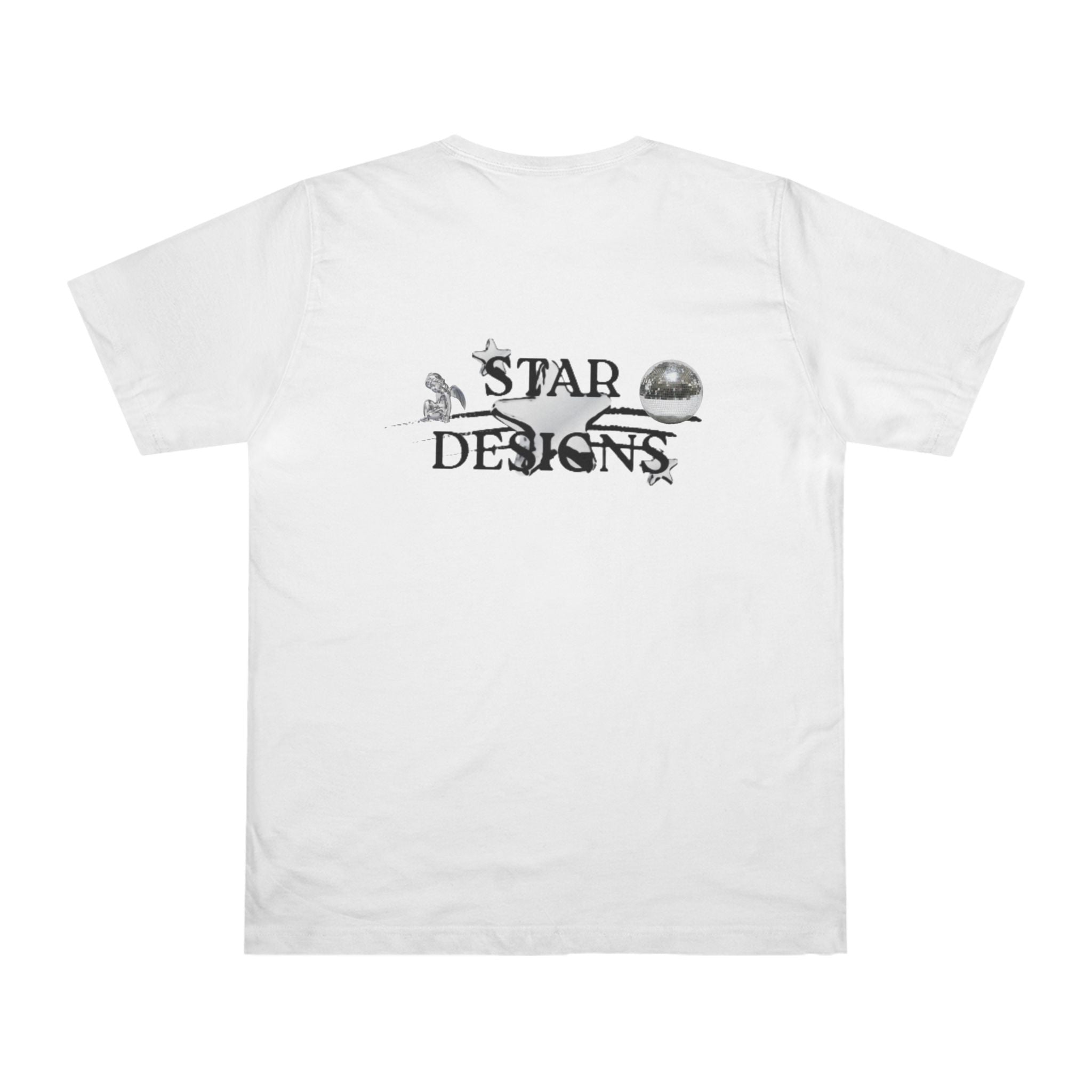 Star Designs Graphic T-Shirt — Vintage Celestial Logo Tee