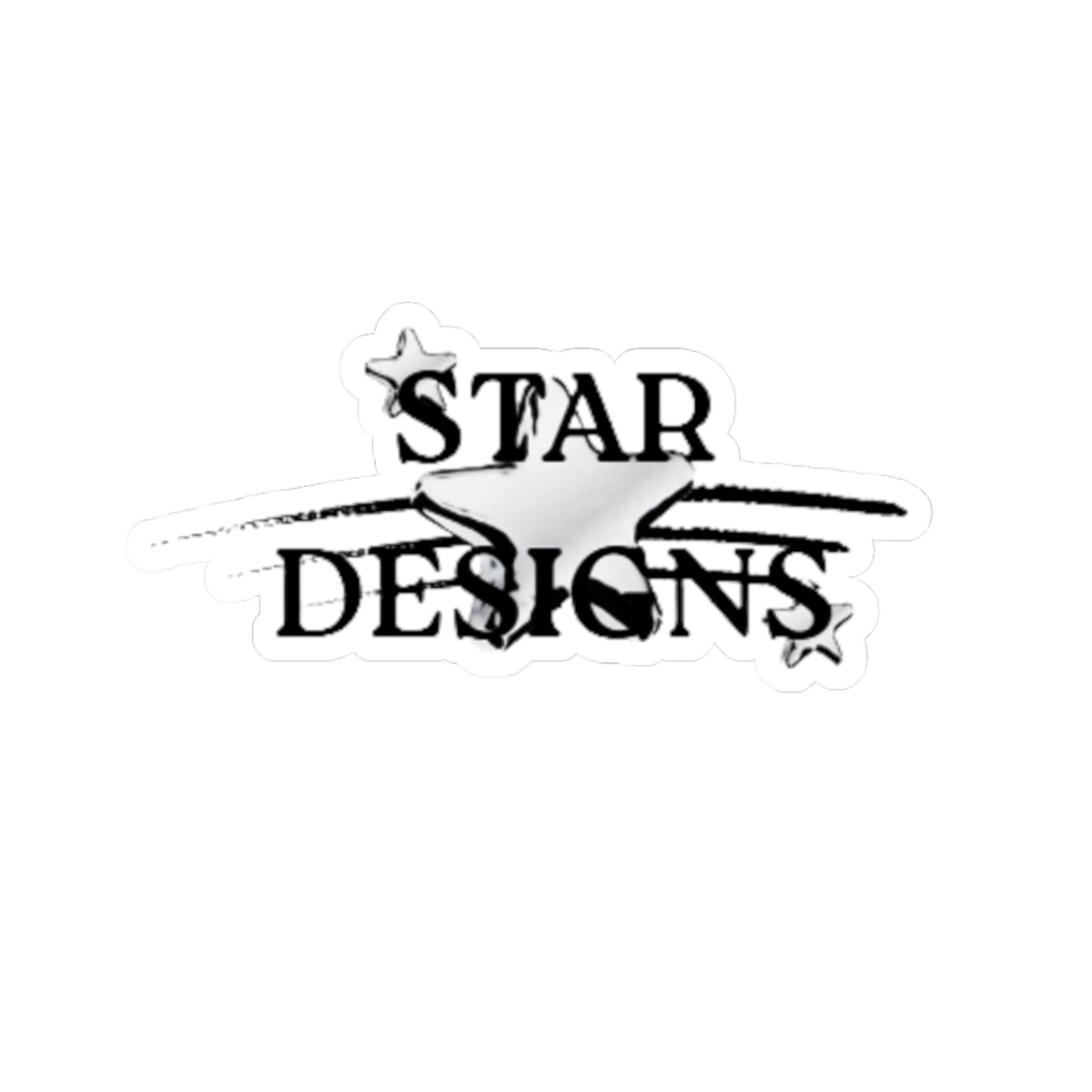 Star Designs logo Kiss-Cut Stickers
